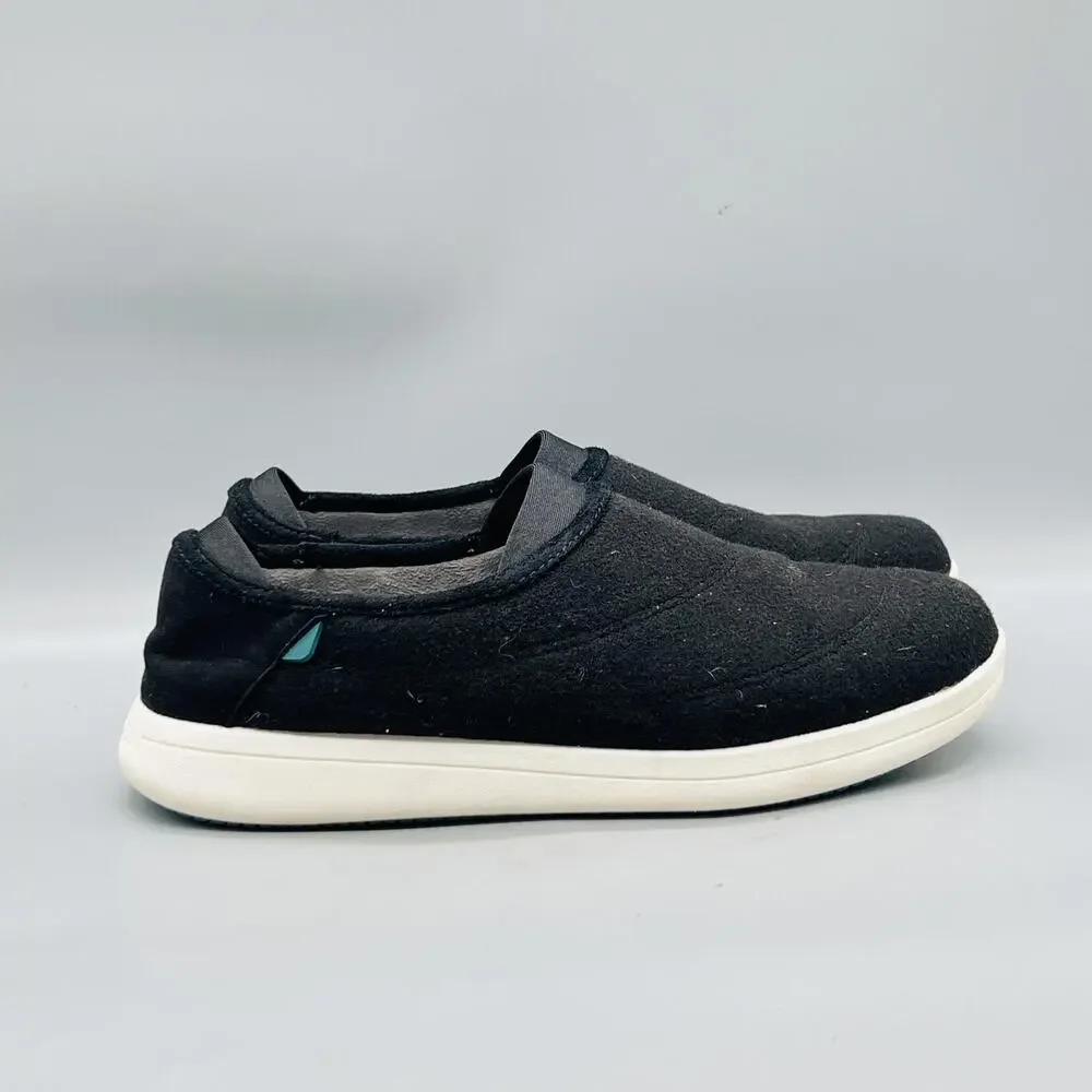 Vessi Shoes Mens 11 Black Sunday Slip On House Slippers Lined Comfort Cozy